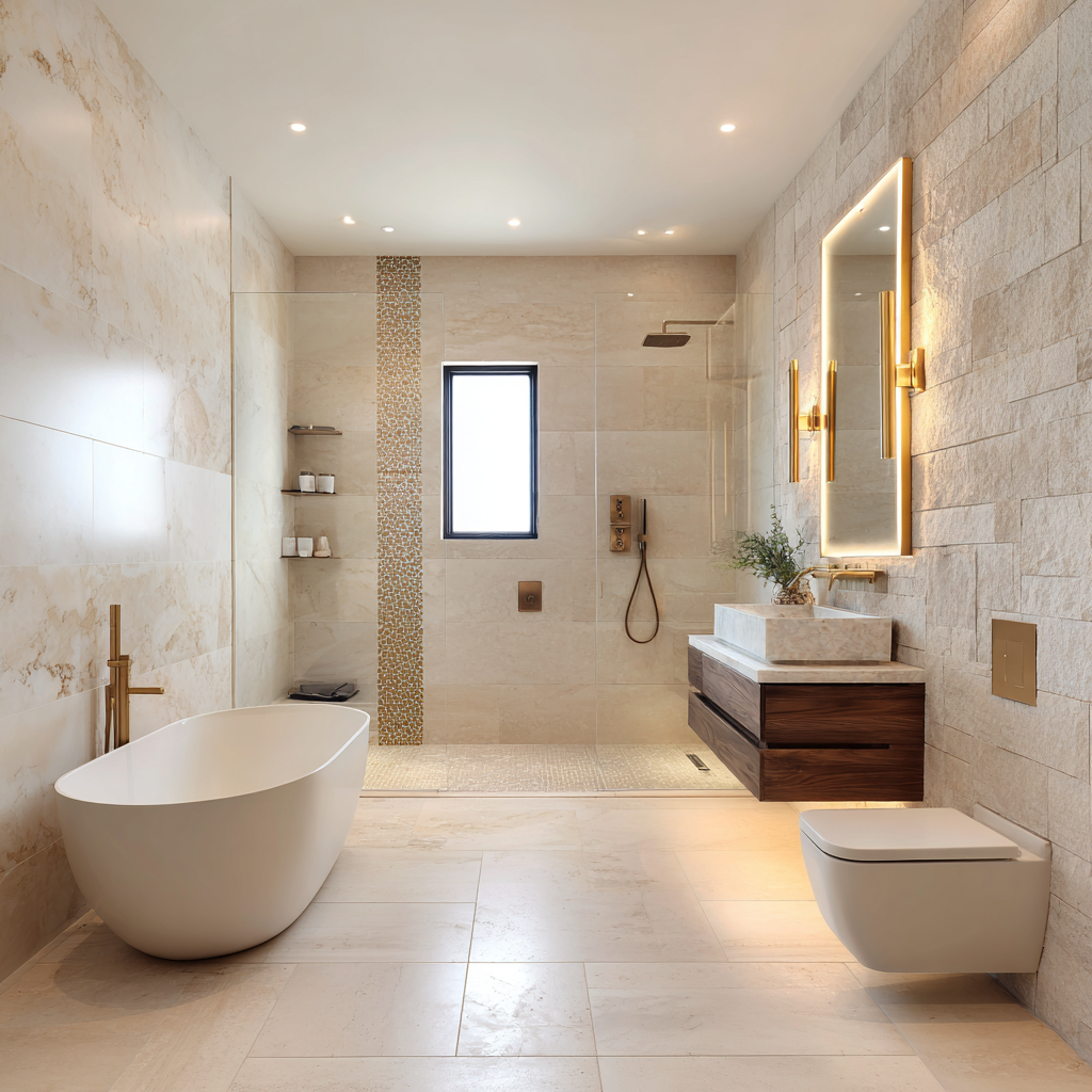 Modern bathroom facility